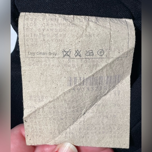 GIORGIO ARMANI Black Wool / Cashmere Trousers - Picture 3 of 12